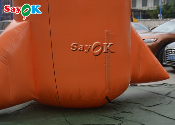 Voûte gonflable orange d'entrée de PVC pour la promotion de la publicité d'événement