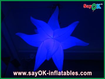 Lumière gonflable géante ignifuge verte pourpre des étoiles LED pour des décorations de partie