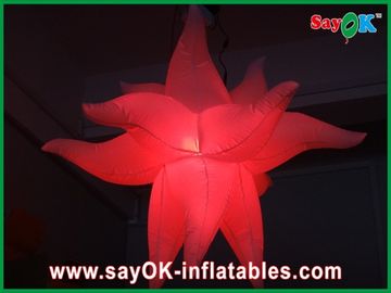 Lumière gonflable géante ignifuge verte pourpre des étoiles LED pour des décorations de partie