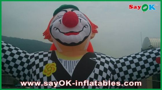 Mascottes de clowns gonflables commerciaux avec imprimante de logo