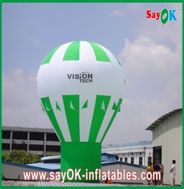 Conception gonflable faite sur commande d'arc-en-ciel de produits de ballons moulus verts de la publicité