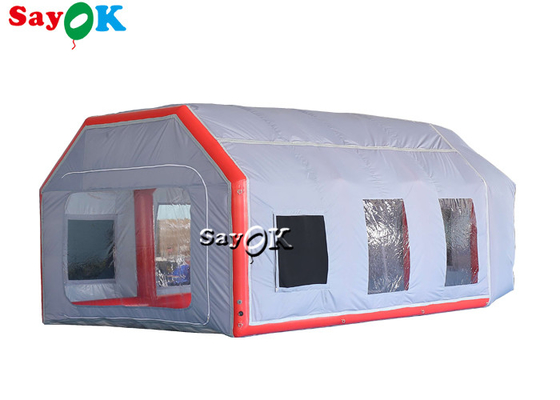 La cabine de jet gonflable de voiture de Gray Air Tight Inflatable Tent de tente de travail imperméabilisent anti UV