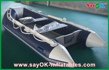Petits bateaux gonflables de fibre de verre rigide de coque avec le plancher en aluminium résistant