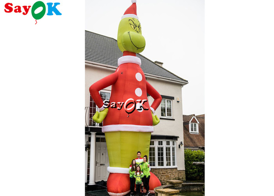 décoration extérieure de Noël de Blow Up Grinch de modèle de 8.5M Inflatable Cartoon Character