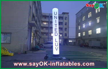 Décoration gonflable portative blanche d'éclairage pour l'entreprise de location