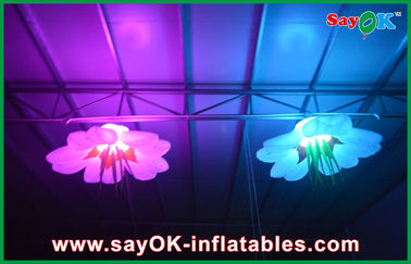 Faites la fête la décoration gonflable d'éclairage orange/vert adapté aux besoins du client