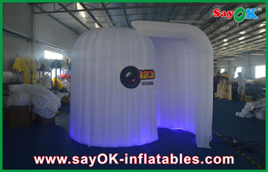La cabine de la publicité montre l'éclairage gonflable rose/sarcler les cabines gonflables avec le LOGO