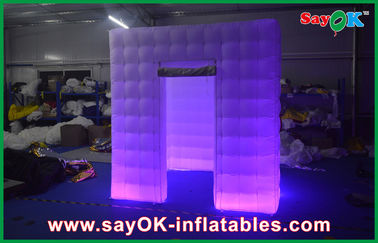 Air d'éclairage gonflable de la clôture LED de cabine de photo gonflable, grand événement d'Inflatables rouge/vert