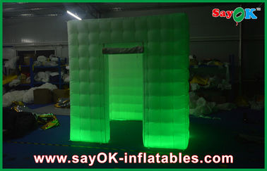 Air d'éclairage gonflable de la clôture LED de cabine de photo gonflable, grand événement d'Inflatables rouge/vert