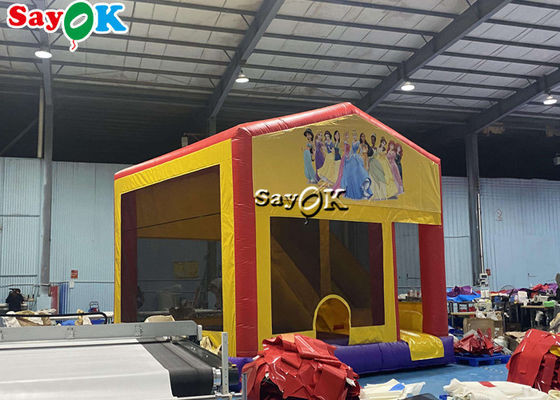 Princesse Print Themed Inflatable rebondissent la glissière avec la boule Pit Pool