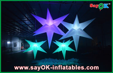 Étoile menée gonflable d'éclairage d'événement gonflable coloré de décoration
