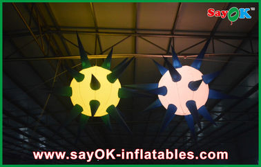 La décoration gonflable d'éclairage de plafond géant d'intérieur a mené la boule