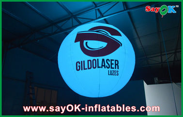 La décoration gonflable d'éclairage d'événement colorée a mené le ballon léger avec le logo d'impression