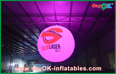 La décoration gonflable d'éclairage d'événement colorée a mené le ballon léger avec le logo d'impression