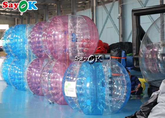 Les jeux gonflables de sports du parc d'attractions 1.0mm TPU bouillonnent ballon de football