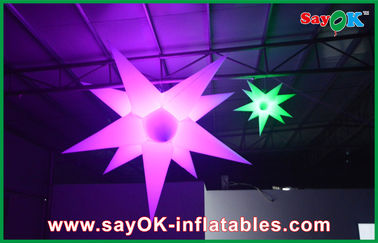 Ballon mené gonflable d'étoile de la publicité d'étoile de décoration d'intérieur de partie avec la lumière de LED