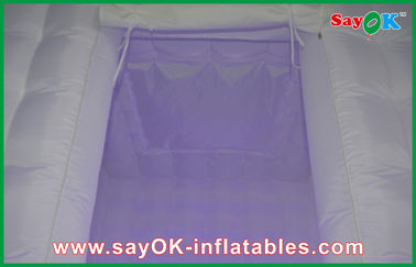 La cabine de photo de mariage louent la cabine gonflable blanche faite sur commande Shell Enclosure Inflatable Cube Tent de photo portative