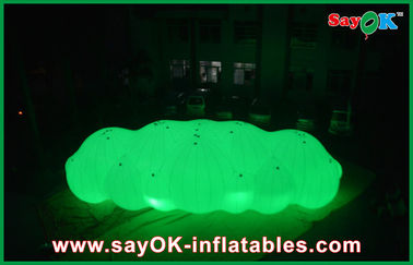 long nuage gonflable géant d'hélium du ballon LED de 12m avec avec le PVC de 0.2mm pour l'événement