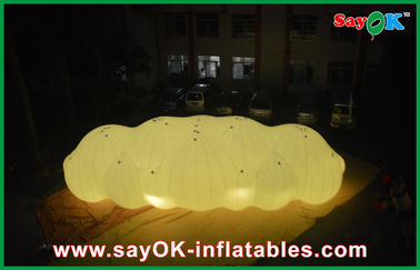 Matériel gonflable de PVC du ballon 0.18mm de nuage d'hélium de grande décoration de LED pour la publicité
