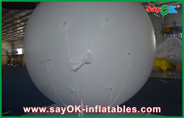 Publicité extérieure de géant de la lumière blanche 0.18mmPVC de Commerical de ballon gonflable d'hélium