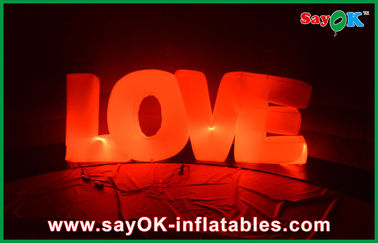 Décorations gonflables menées gonflables de mariage d'intérieur léger d'amour de Valentine
