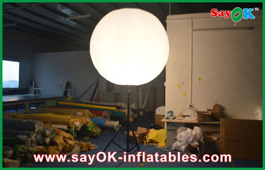 Décoration gonflable d'éclairage d'événement extérieur, ballon gonflable de support blanc avec le trépied