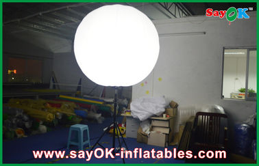 Ballons à air gonflables blancs de décoration d'éclairage de support pour la publicité des affaires