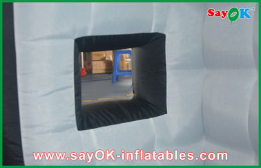 Tissu gonflable de la clôture 210D Oxford de cabine de photo allumant l'extérieur gonflable de noir de cabine de photo pour la partie