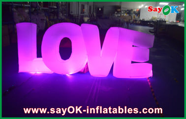 Amour allumant le tissu extérieur de nylon de décorations d'Inflatables de yard