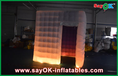 Tente de allumage menée colorée de cabine de photo de décorations de cabine de photo gonflable pour l'usage de famille