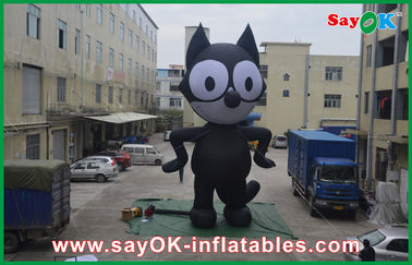 La publicité gonflable de Commerical de chat de bande dessinée du géant 6m pour extérieur
