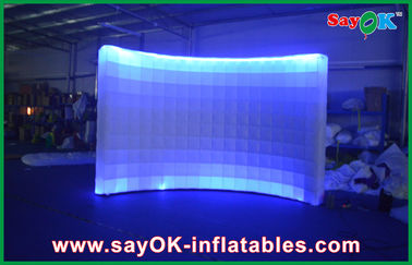 Mur extérieur gonflable d'air léger de photo de studio d'affaires de photo de tente gonflable de cabine avec la LED