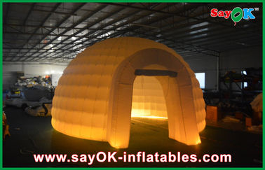 La tente gonflable d'air de mariage extérieur gonflable de tente de dôme, Moblie a mené la tente de camping gonflable de demi-cercle