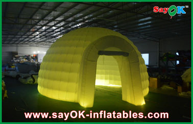 La tente gonflable d'air de mariage extérieur gonflable de tente de dôme, Moblie a mené la tente de camping gonflable de demi-cercle