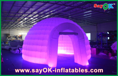 La tente gonflable d'air d'igloo de tente de dôme gonflable de la publicité, a mené la tente gonflable légère de pelouse