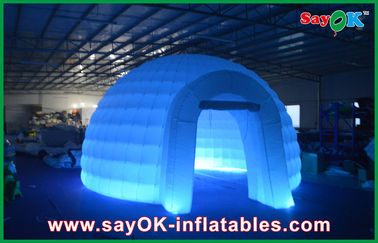 La tente gonflable d'air d'igloo de tente de dôme gonflable de la publicité, a mené la tente gonflable légère de pelouse