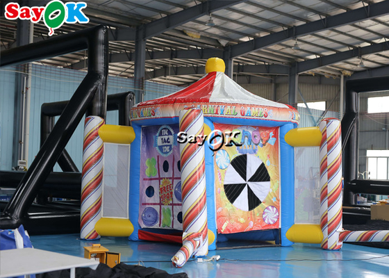 Cabine interactive de jeu de carnaval de Theme Party Inflatable de barrière de barre de jeux de sports de Tarpalin de jeux gonflables de pelouse