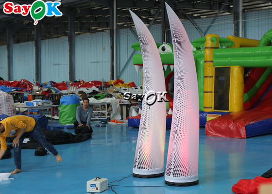 décoration de allumage gonflable multicolore LED de 2.5m ene ivoire pour épouser la décoration d'événement
