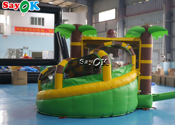 Glissière ignifuge de Gorilla Themed Inflatable Bounce House avec le ventilateur
