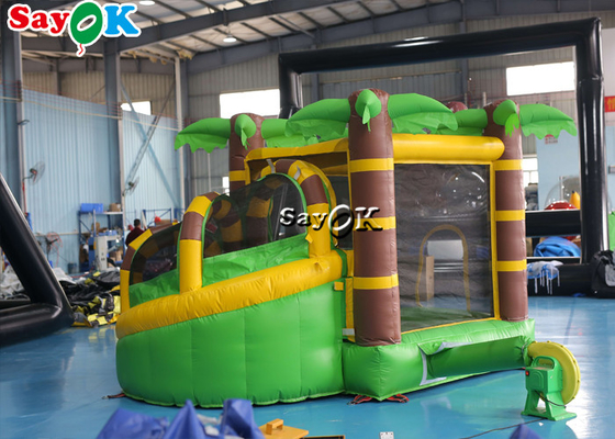 Glissière ignifuge de Gorilla Themed Inflatable Bounce House avec le ventilateur