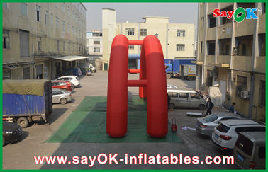 Conception 5x3M rouges Inflatable Arch, voûte de publicité gonflable de pont de voûte de tissu d'Oxford