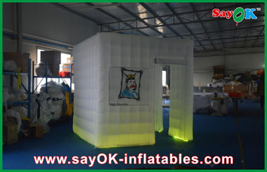 Événement de location Inflatale décoratif de cabine gonflable de photo allumant l'équipement de cabine de photo pour la location