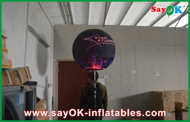 La décoration gonflable d'éclairage de boule durable de trépied, impression a mené le ballon gonflable de la publicité