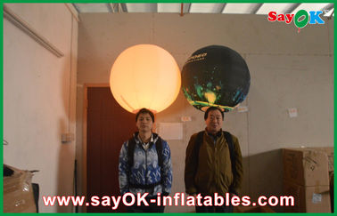 La décoration gonflable d'éclairage de boule durable de trépied, impression a mené le ballon gonflable de la publicité