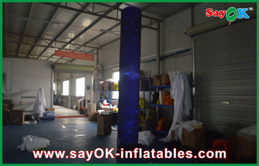 décoration de 4m/la publicité des colonnes gonflables avec le repaire des ampoules 500w