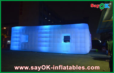 Cabine gonflable de photo de tente d'hôtel de luxe de douche pour annoncer/extérieur menés par tente gonflable