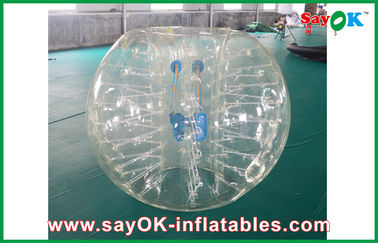 Les jeux gonflables de jardin adaptent les ballons de football aux besoins du client gonflables de boule de Zorbing de corps de TPU 1.5m imprimant
