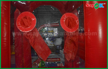 Tissu gonflable rouge adapté aux besoins du client d'Oxford de jeu de boîte de machine d'argent
