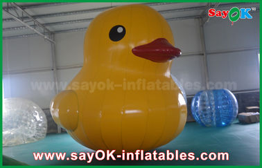 Canard jaune gonflable de PVC du matériel 5m de modèle gonflable fait sur commande adorable de produits