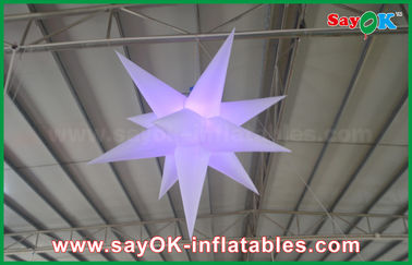 Décoration LED solaire d'étape de club d'événement de noce allumant l'étoile gonflable